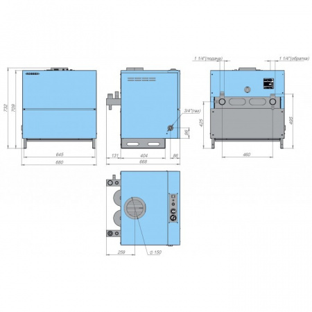 Газовый котел Rossen RSA 40 Э